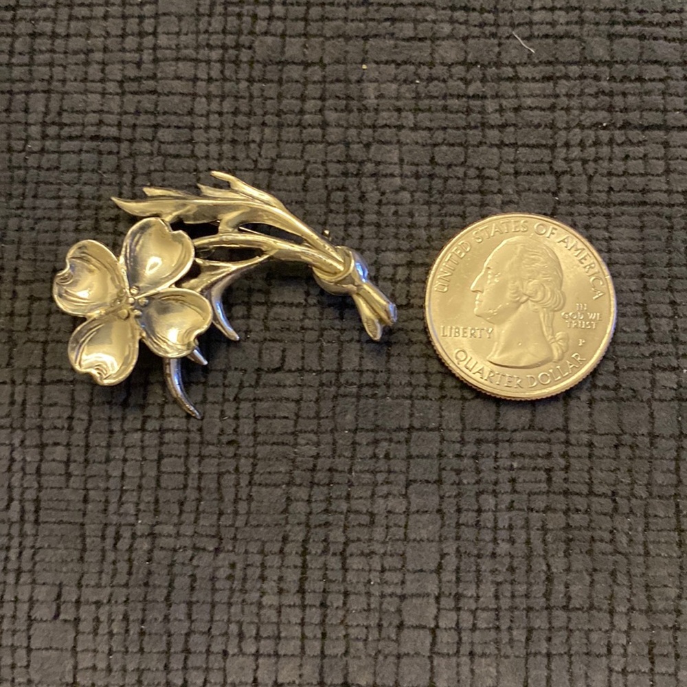 Sterling Silver 4 Leaf Clover Brooch